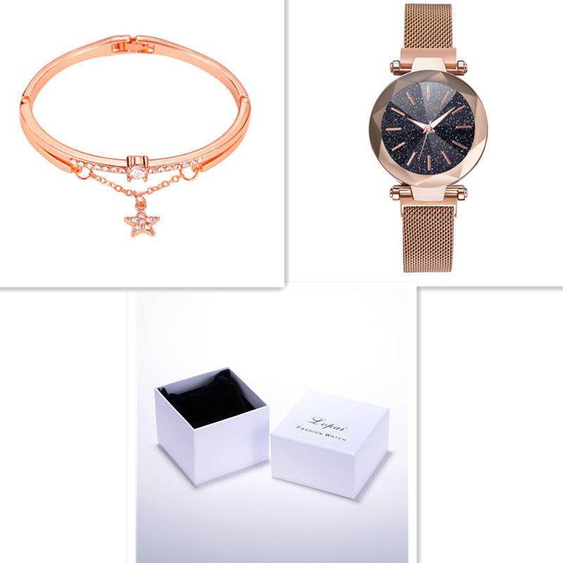 Buycenter Star Watch - Fashion Quartz Stainless Steel with 2 Bracelets - Buy Center