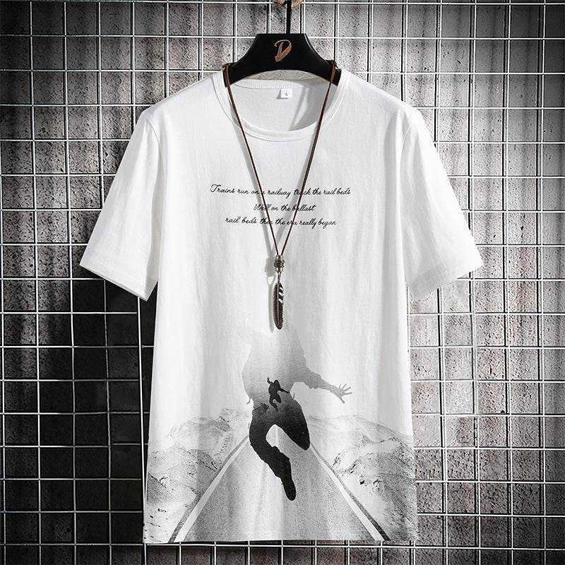 Buycenter Round Neck Casual Half Sleeve Shirt - Comfortable Cotton Fit - Buy Center