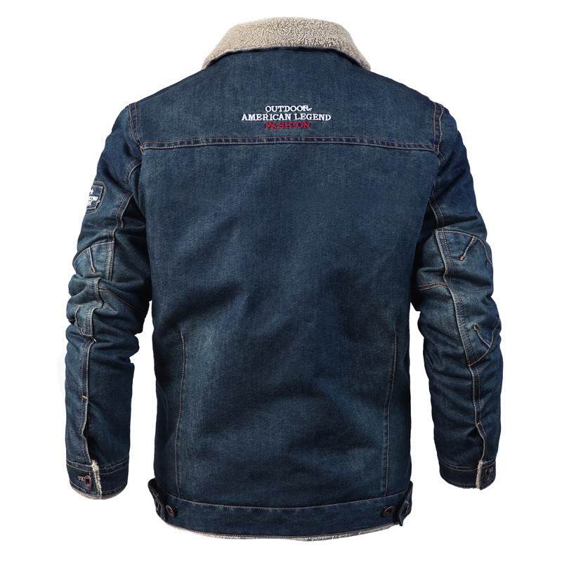 Trendy Denim Jacket for Men - Casual Loose Fit, Long Sleeve Style - Buy Center
