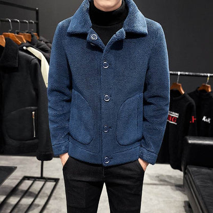 Buycenter Men's Slim Fit Padded Jacket - Multi-Pocket Design, Warmth - Buy Center