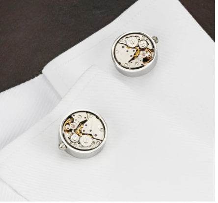 Turning French Men's Movement Cufflinks - Premium Copper Accessory 2025 - Buy Center