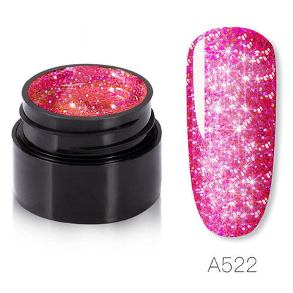 Sparkling Nail Gel Polish - 6 Color Options, Long-Lasting Shine - Buy Center