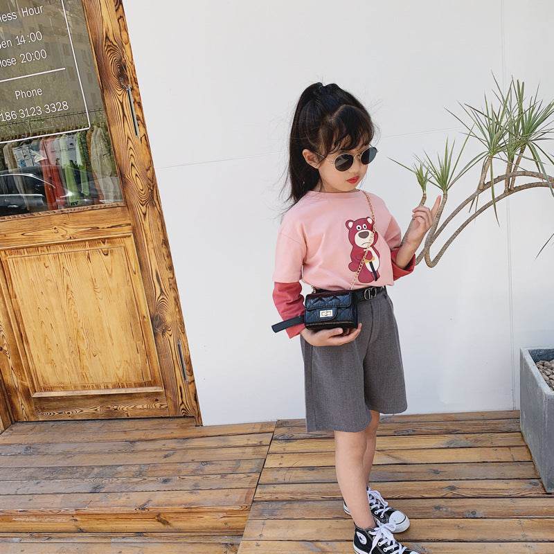 Stylish One Shoulder Messenger Bag for Girls - Chic PU Leather Accessory - Buy Center