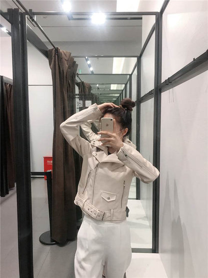 Buycenter Faux Leather Biker Jacket - Stylish Fashion for Every Occasion - Buy Center