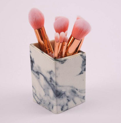 10 Marble Makeup Brush Set - Essential Premium Brushes for Flawless Looks - Buy Center