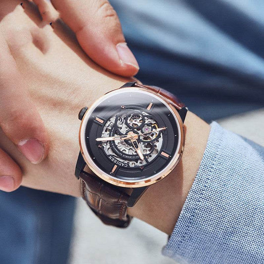 Buycenter Lukong Men's Mechanical Watch - Luminous Display, Waterproof 50m - Buy Center