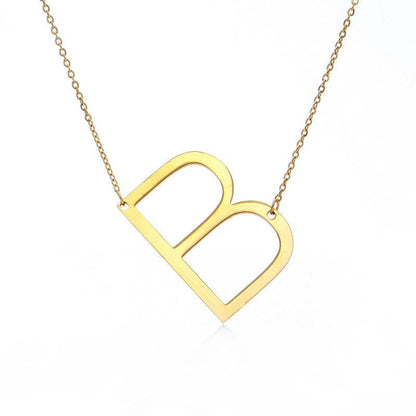 Fabulous Rose Gold Initial Letter Pendant Necklace - Premium K-Gold Design - Buy Center