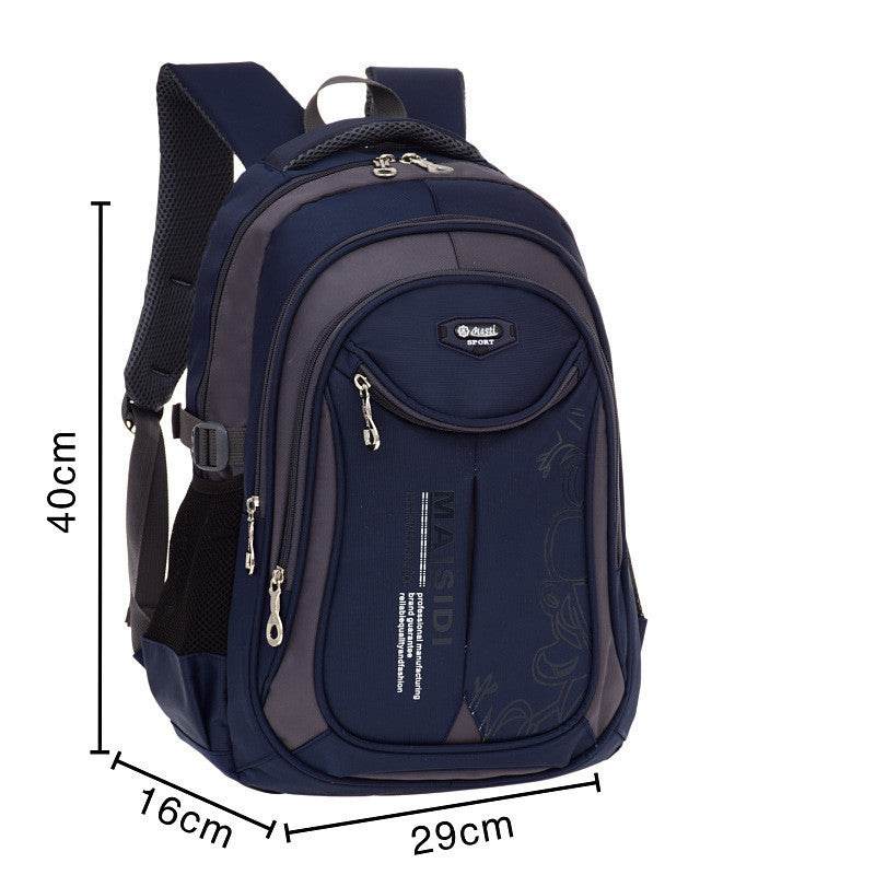 Lightweight Waterproof Schoolbag for Boys - Durable Nylon, Grades 1-6 - Buy Center
