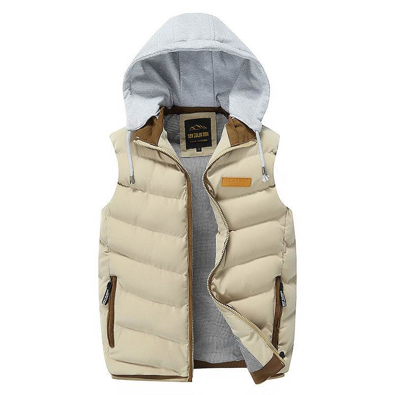 Buycenter Casual Hooded Vest - Mousse Cotton, Stylish & Comfortable - Buy Center