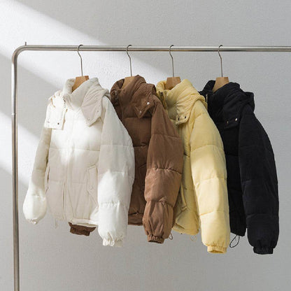 Women's Corduroy Padded Jacket - Trendy Slim Fit in Multiple Colors - Buy Center