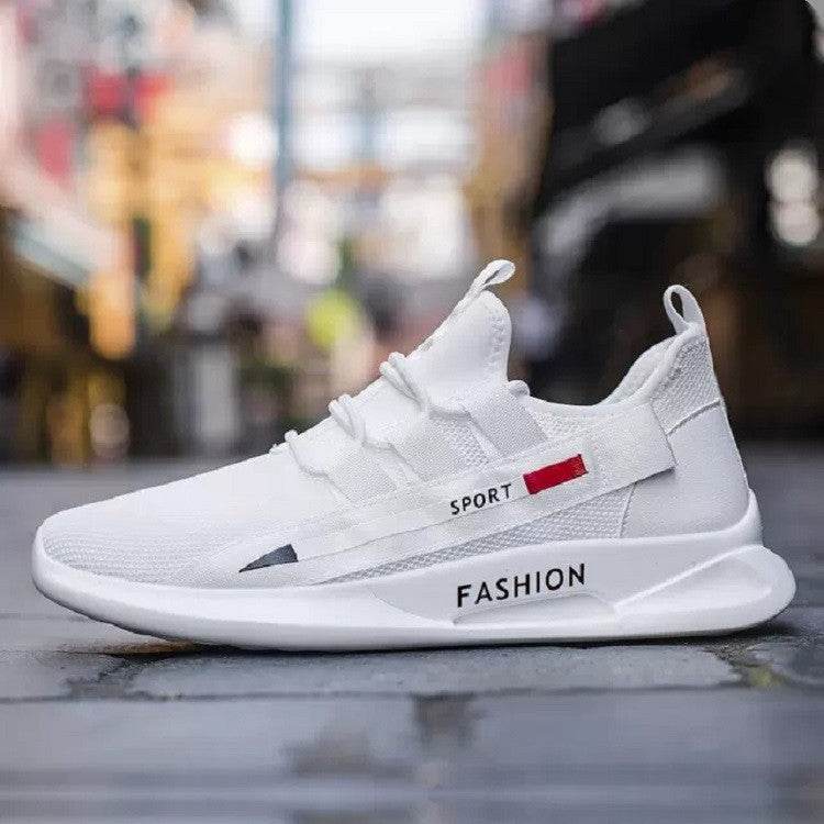 Buycenter Men's Fly Knit Sneakers - Breathable, Lightweight, Non-Slip - Buy Center