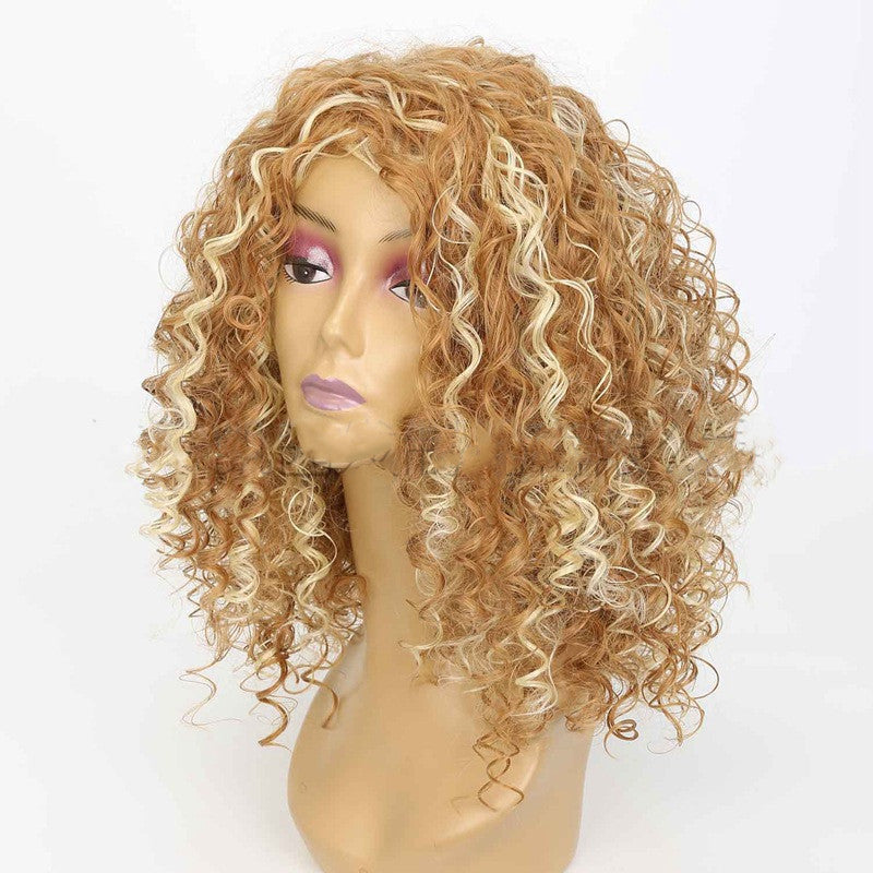 African Small Curly Headgear - 18" Lightweight Synthetic Hair Piece - Buy Center