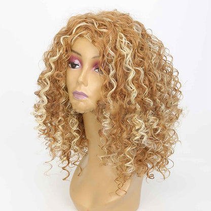 African Small Curly Headgear - 18" Lightweight Synthetic Hair Piece - Buy Center
