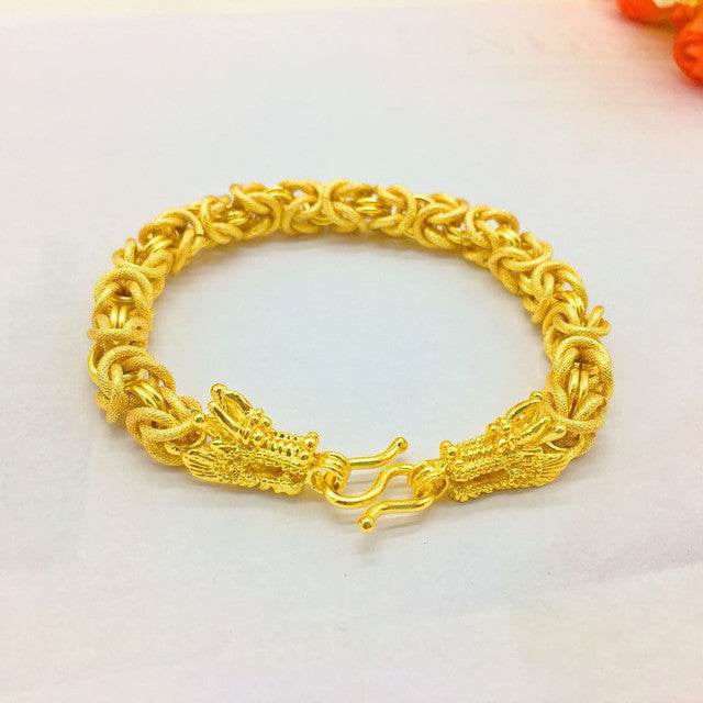 Gold Plated 24K Men's Bracelet - Trendy Stylish Jewelry Gift for 2025 - Buy Center