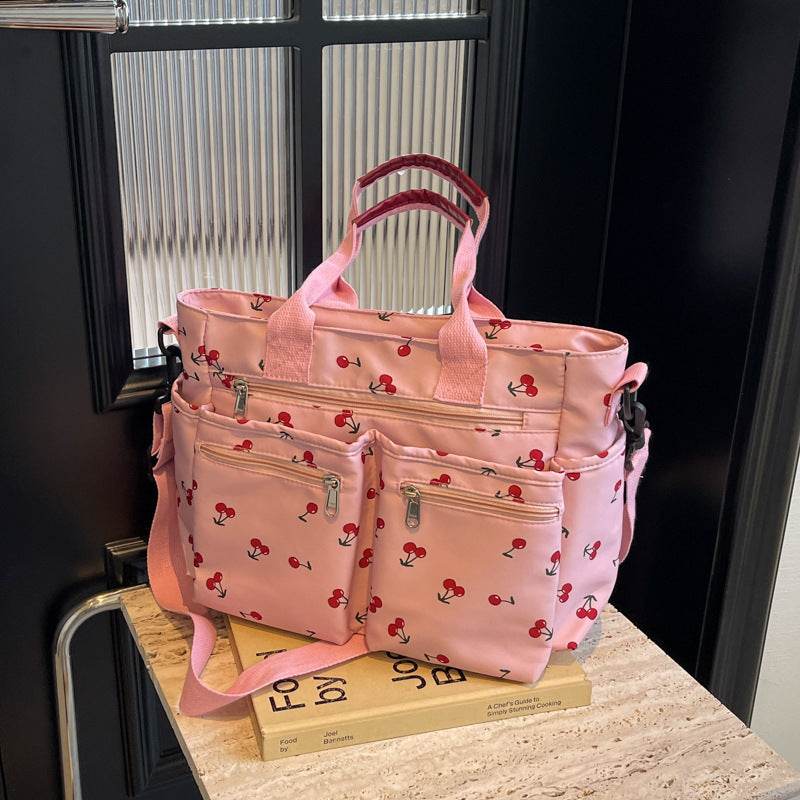 Stylish Printed Cherry Women's Messenger Bag - Fashionable Daily Use - Buy Center