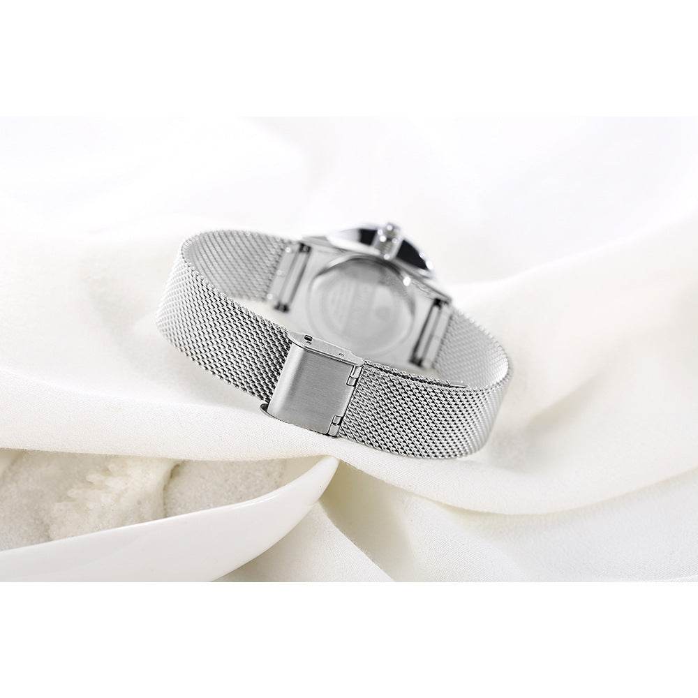 Spot Ultra-Thin Women's Quartz Watch - Waterproof Steel Mesh Belt Style - Buy Center