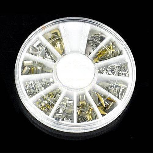 DIY Decorative Nail Art Stickers - Elegant Gold & Silver Designs 2025 - Buy Center