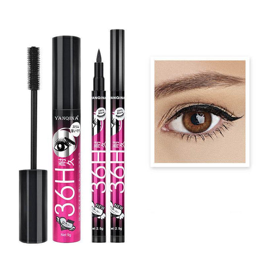 Eyeliner & Mascara Combo Set - Vibrant Colors for Trendy Makeup 2025 - Buy Center