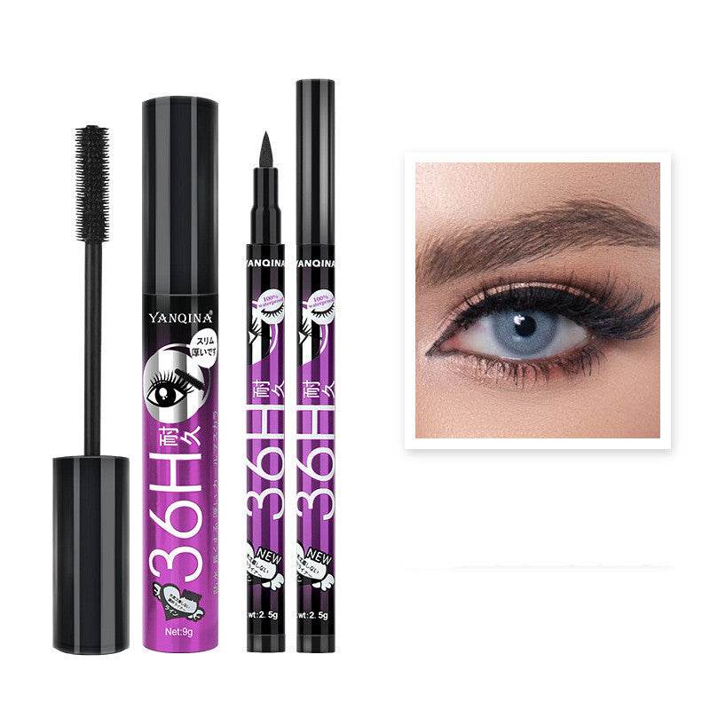 Eyeliner & Mascara Combo Set - Vibrant Colors for Trendy Makeup 2025 - Buy Center