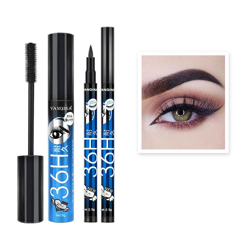 Eyeliner & Mascara Combo Set - Vibrant Colors for Trendy Makeup 2025 - Buy Center