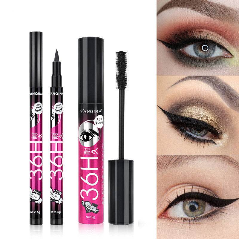 Eyeliner & Mascara Combo Set - Vibrant Colors for Trendy Makeup 2025 - Buy Center