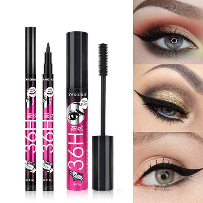 Eyeliner & Mascara Combo Set - Vibrant Colors for Trendy Makeup 2025 - Buy Center