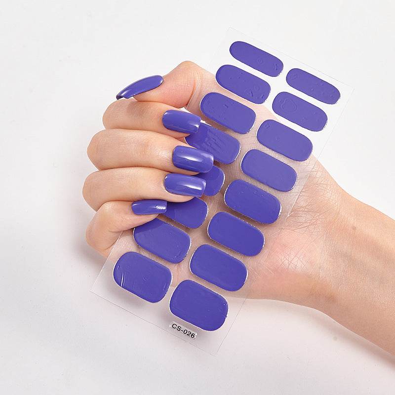 Waterproof Letter Color Nail Stickers - Long Lasting Stylish Designs - Buy Center