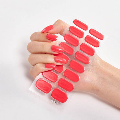 Waterproof Letter Color Nail Stickers - Long Lasting Stylish Designs - Buy Center