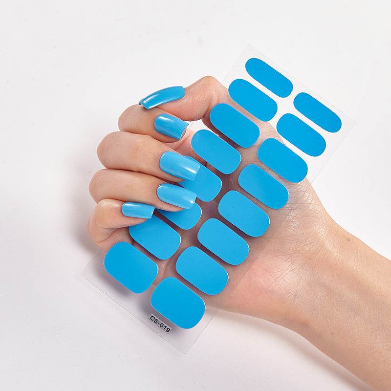 Waterproof Letter Color Nail Stickers - Long Lasting Stylish Designs - Buy Center