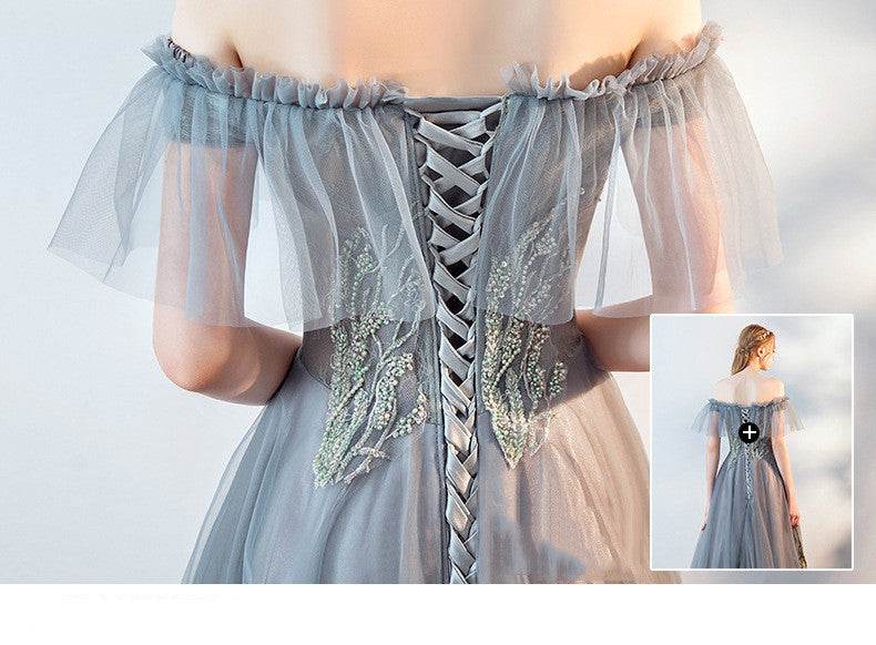 Buycenter Long Evening Dress - One Shoulder Fairy Skirt for Weddings - Buy Center