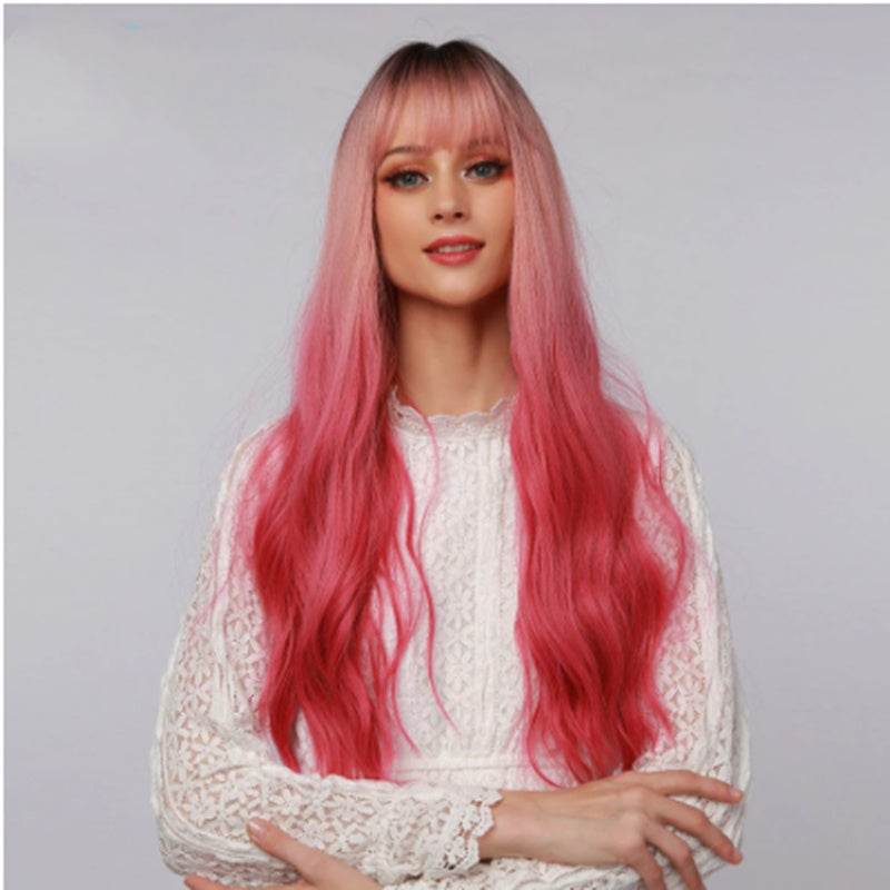 Stylish European American Wigs with Bangs - High-Quality Synthetic Hair - Buy Center