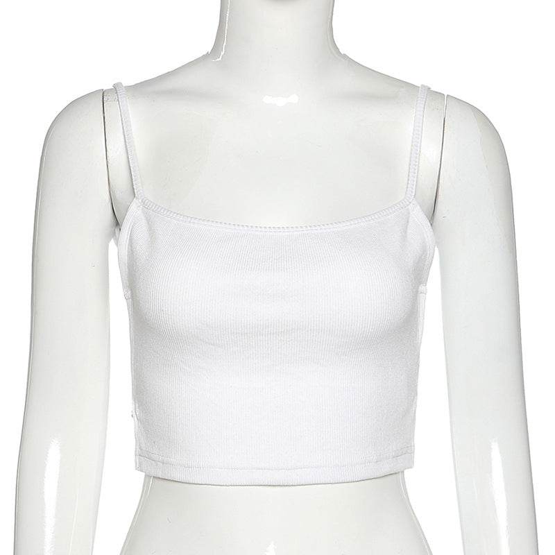 Buycenter Women's Halter Fashion Vest - Slim Fit Backless Camisole - Buy Center