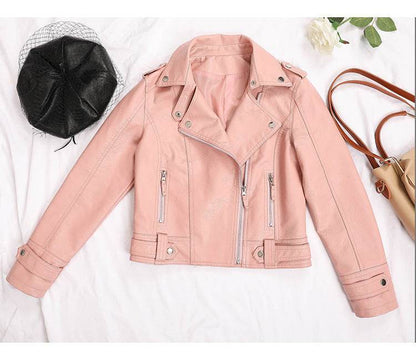 Buycenter Korean Slim Leather Jacket for Young Commuters - Short Zipper Style - Buy Center