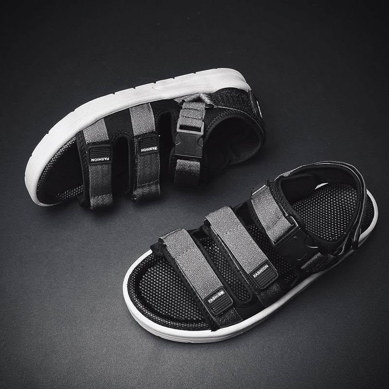 Buycenter Men's Casual Sandals - Summer Beach Shoes with Velcro - Buy Center