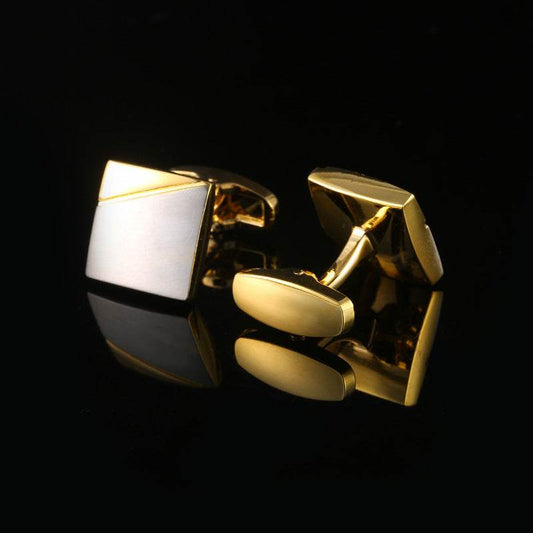 Simple Personality Men's Cuff Links - Geometric Design for Modern Style - Buy Center