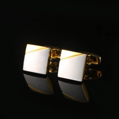 Simple Personality Men's Cuff Links - Geometric Design for Modern Style - Buy Center
