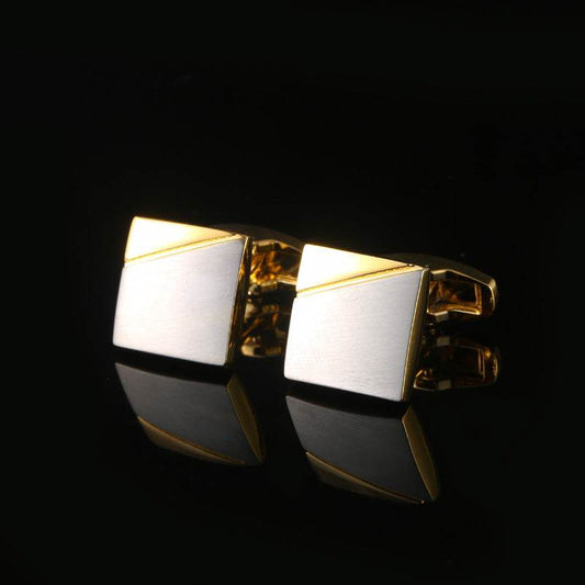 Simple Personality Men's Cuff Links - Geometric Design for Modern Style - Buy Center