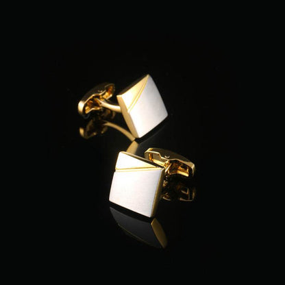 Simple Personality Men's Cuff Links - Geometric Design for Modern Style - Buy Center
