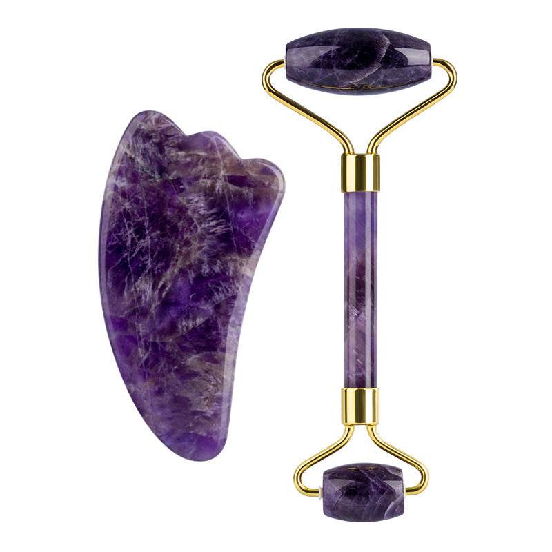 Amethyst Roller for Skin Rejuvenation - Double and Single Headed Massager - Buy Center