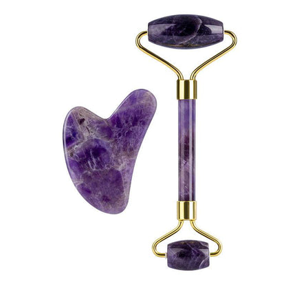 Amethyst Roller for Skin Rejuvenation - Double and Single Headed Massager - Buy Center