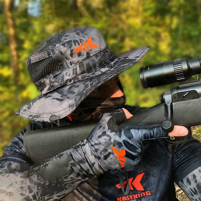 Adjustable Deep Sea Blue Outdoor Sun Visor Cap - Stylish Fisherman Hat - Buy Center