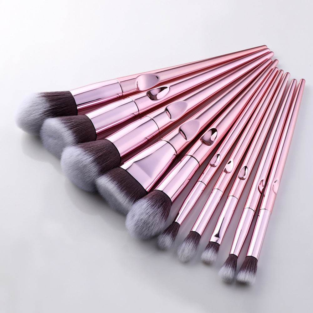 Buycenter Laser Makeup Brush Set - 10 Premium Brushes for Flawless Looks - Buy Center