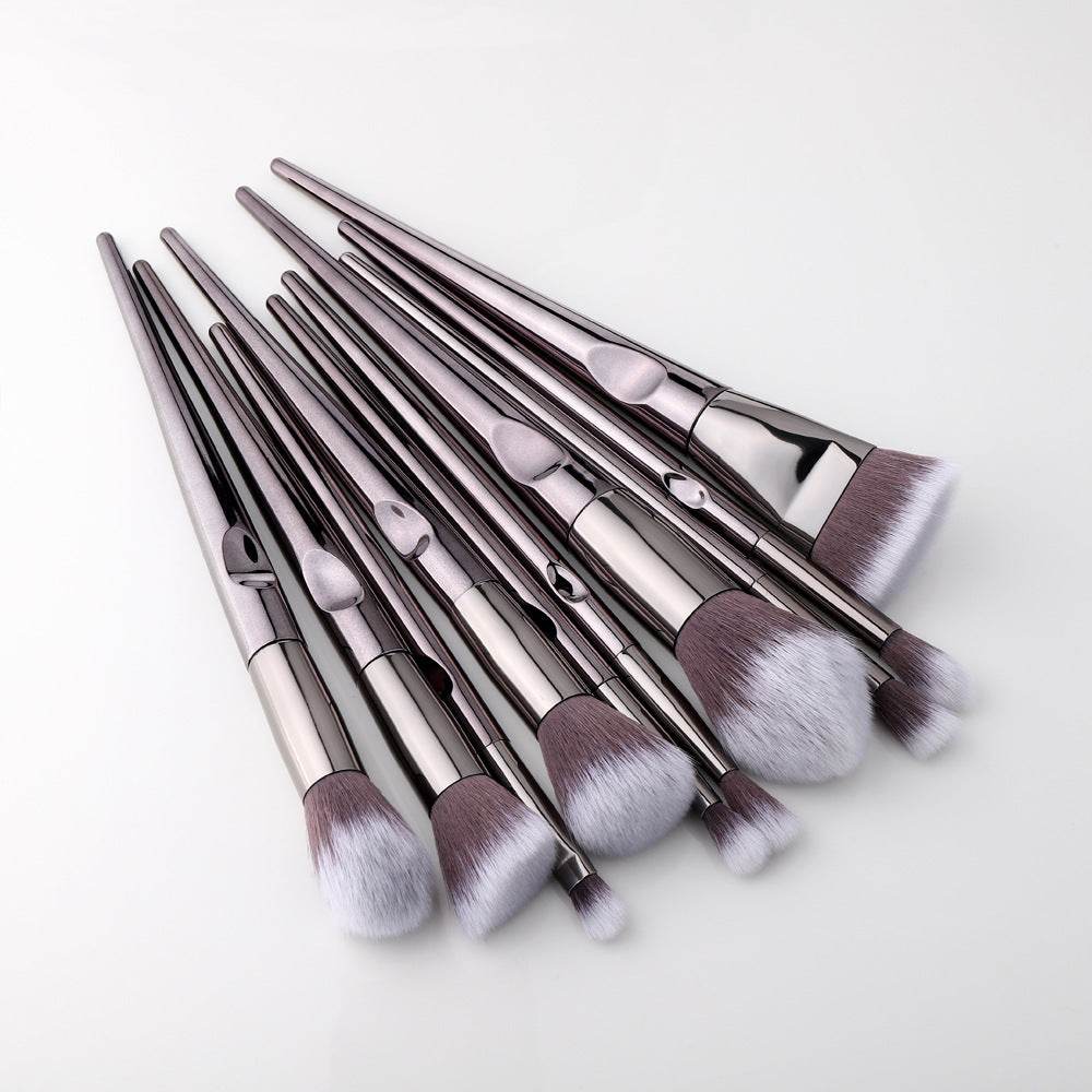 Buycenter Laser Makeup Brush Set - 10 Premium Brushes for Flawless Looks - Buy Center