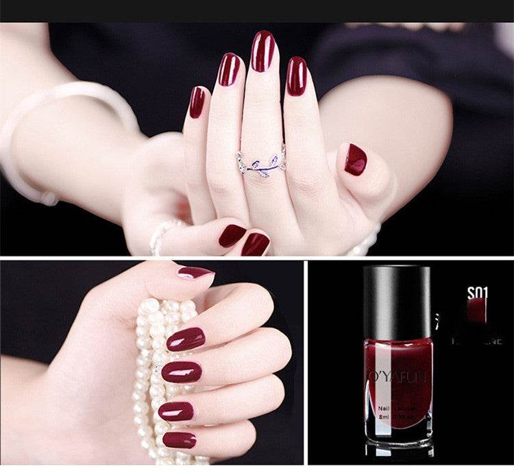 Ouyafei Quick-Drying Nail Polish - Long-Lasting, Easy to Remove Shades - Buy Center