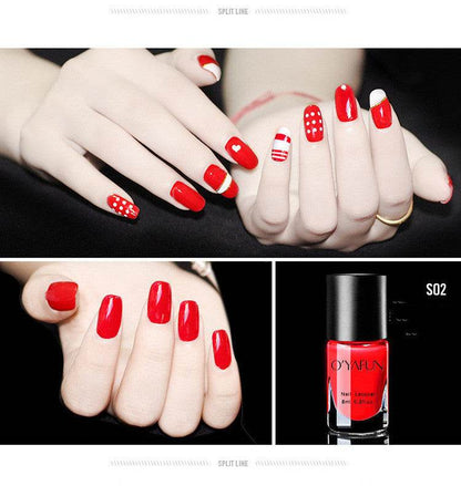 Ouyafei Quick-Drying Nail Polish - Long-Lasting, Easy to Remove Shades - Buy Center