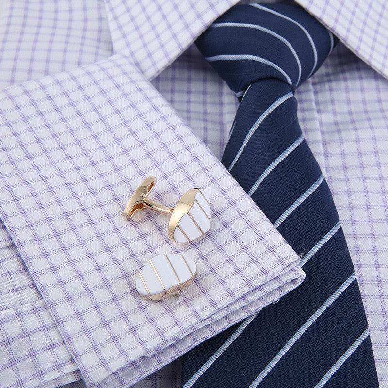Men's Enamel Cuff Links - Elegant Stylish Picks for Weddings & Business - Buy Center
