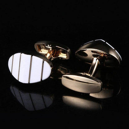 Men's Enamel Cuff Links - Elegant Stylish Picks for Weddings & Business - Buy Center