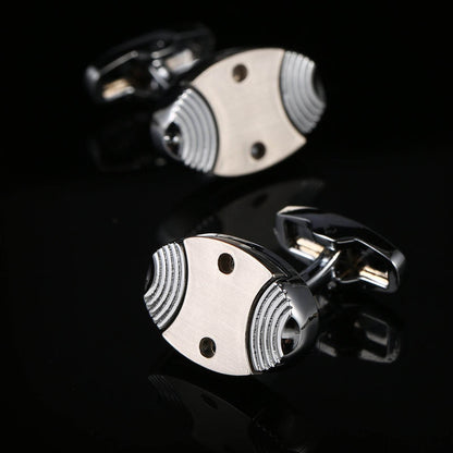 Industrial Revolution Fish Shape Cufflinks - Stylish Copper Design for Men - Buy Center