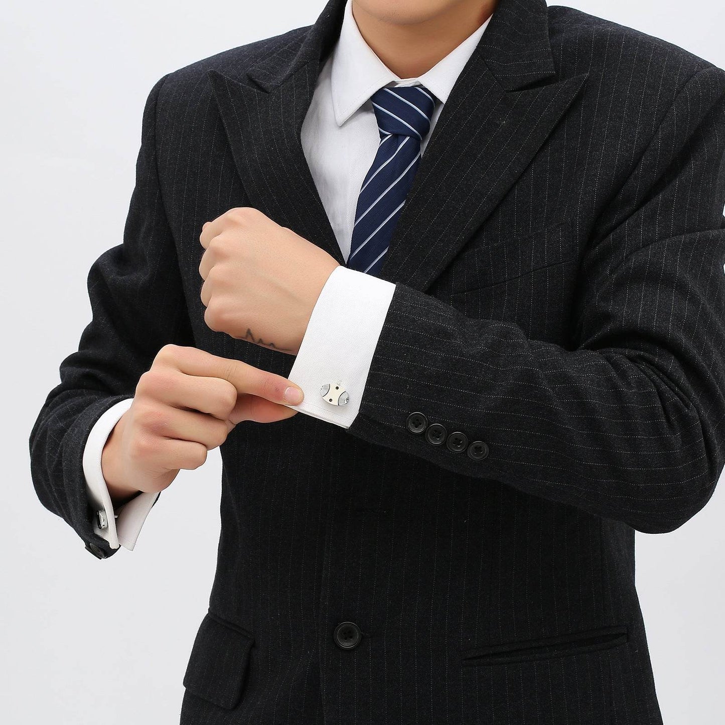 Industrial Revolution Fish Shape Cufflinks - Stylish Copper Design for Men - Buy Center