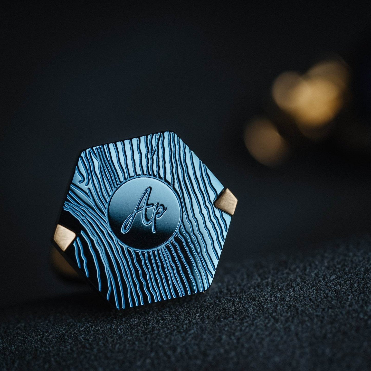 Stylish French Blue Gold Cufflinks - Premium Modern Men's Accessory 2025 - Buy Center